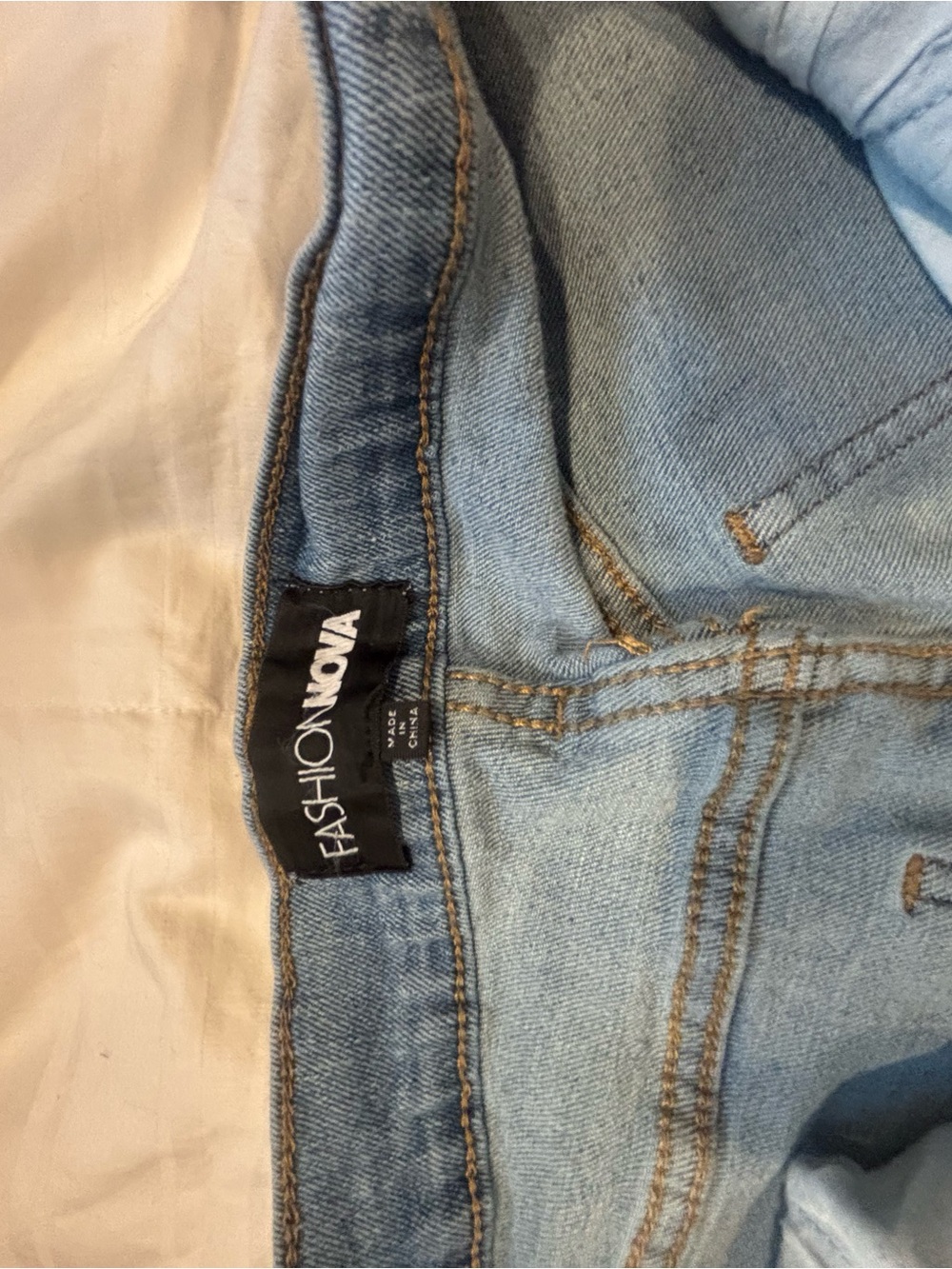 Fashion Nova Light Blue Boyfriend Jeans